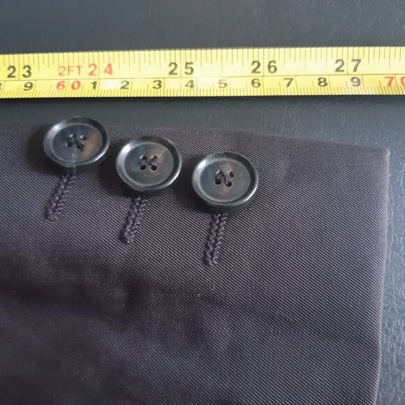 Hugo Boss Santor-L SZ 40 Men's Black Single Breasted Water Repellent Over Coat - Picture 14 of 15